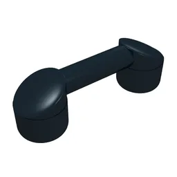 Bar 1 x 3 (Radio Handle, Phone Handset) / Black