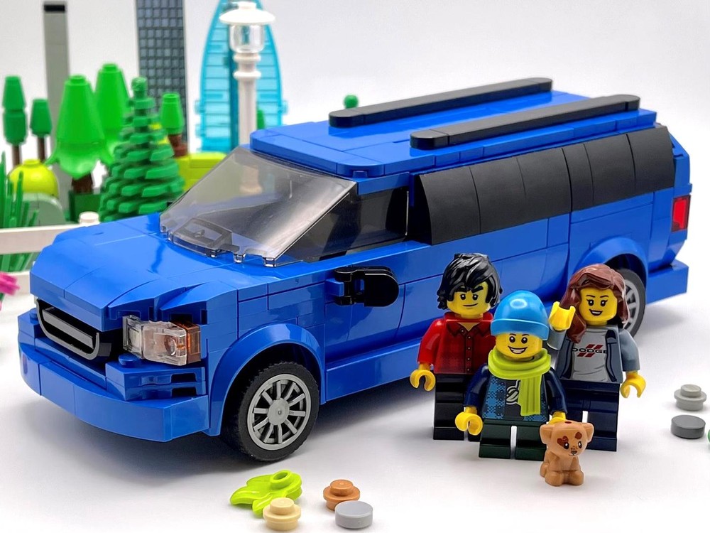 Lego Bob & Weave Grand Caravan - Blue - 8 Stud Speed Champions