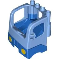 Duplo Truck Semi-Tractor Cab with Blue Base / Medium Blue
