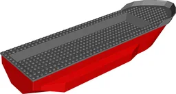 Boat, Hull Unitary 51 x 12 x 6 with Side Bulges with Dark Bluish Gray Top (62791 / 54101)