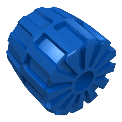 Lego Wheel Hard Plastic Medium (35mm D. x 31mm) / Blue