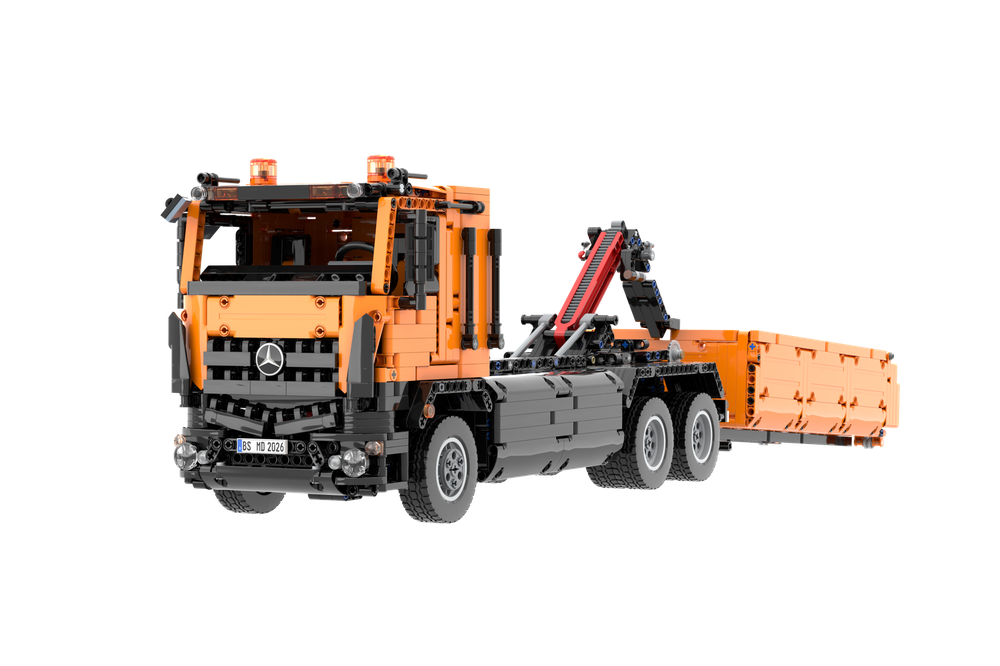 Lego Mercedes Benz Arocs - Hooklift Container Truck with RC
