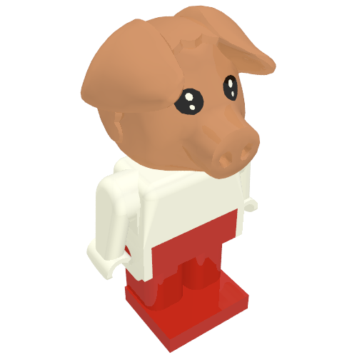 Lego Fabuland Figure Pig 6