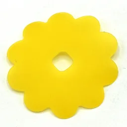 Clikits Icon Accent, Flower 5 3/8 x 5 3/8, 10 Petals / Trans-Flame Yellowish Orange