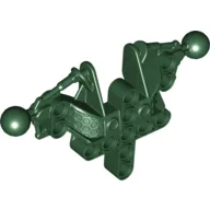 Large Figure Skeletal, Torso, Upper, with 2 Ball Joints (Toa Inika) / Dark Green