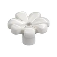 Plant, Flower, Minifig Accessory with 7 Thick Petals and Pin / White