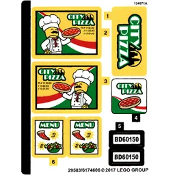 Sticker Sheet for Set 60150-1 / [No Color/Any Color]