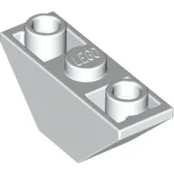 Brick Sloped Inverted 45° 3 x 1 Double with 2 Blocked Open Studs / White