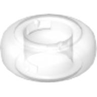 Lego Clikits Bead, Ring, Thick Small with Hole / Trans-Clear