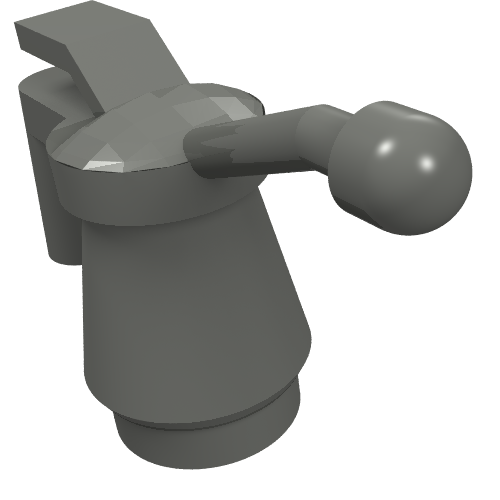 Lego Tool Oil Can [Smooth Handle] / Dark Bluish Gray
