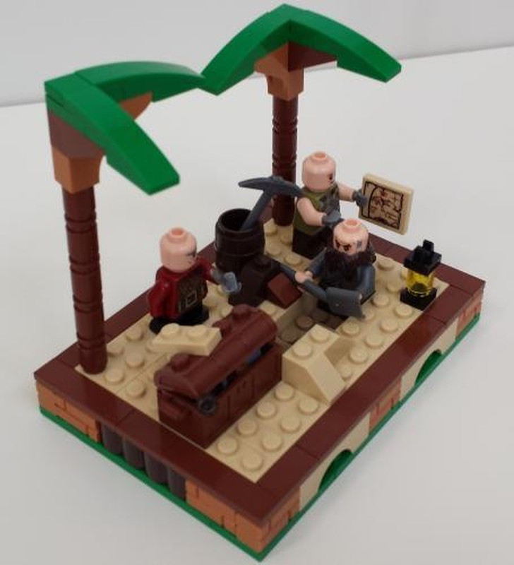 Lego Pirates Digging Up Treasure