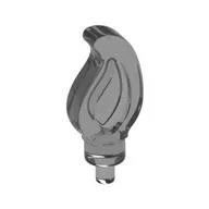 Wave / Flame Small with Pin / Trans-Black