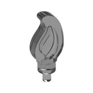 Lego Wave / Flame Small with Pin / Trans-Black