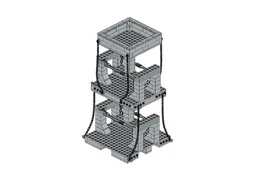 Tensegrity Tower - Light Bluish Gray