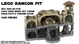 Rancor Pit - Add-On for Lego Bounty Hunter's Throne Room - 75326