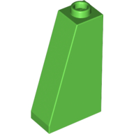 Lego Brick Sloped 75° 2 x 1 x 3 with Hollow Stud / Bright Green