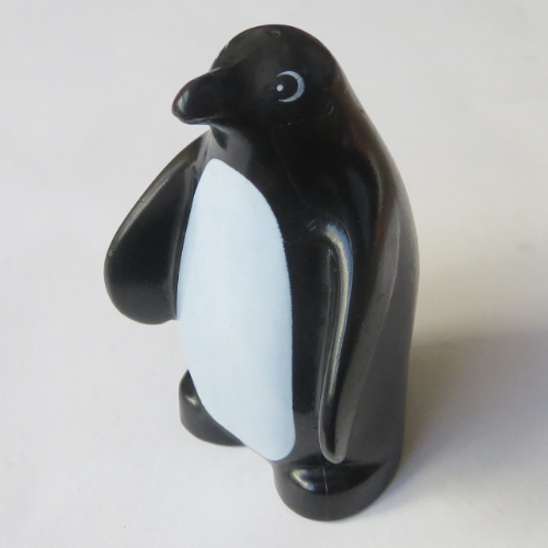 Lego Duplo Animal Penguin, with White Only, Chest Print / Black