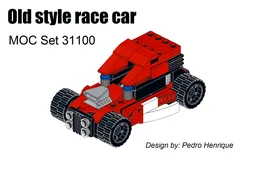 Old style race car - MOC 31100