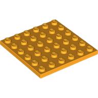 Lego Plate 6 x 6 / Bright Light Orange