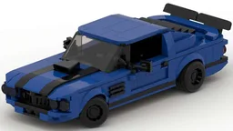 70's Muscle Car (Blue version)