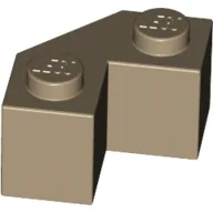 Brick Wedged 2 x 2 Facet / Dark Tan