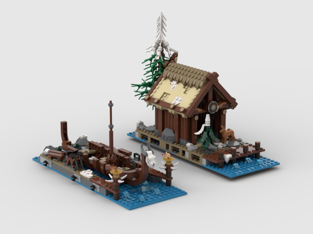 Lego Viking Shipyard Barn