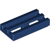Lego Tile Special 1 x 2 Grille with Bottom Groove / Dark Blue