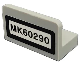 Panel 1 x 2 x 1 with 'MK60290' Pattern (Sticker) - Set 60290