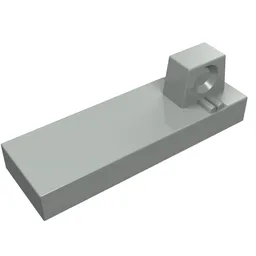 Hinge Tile 1 x 3 Locking with 1 Finger on Top / Light Gray