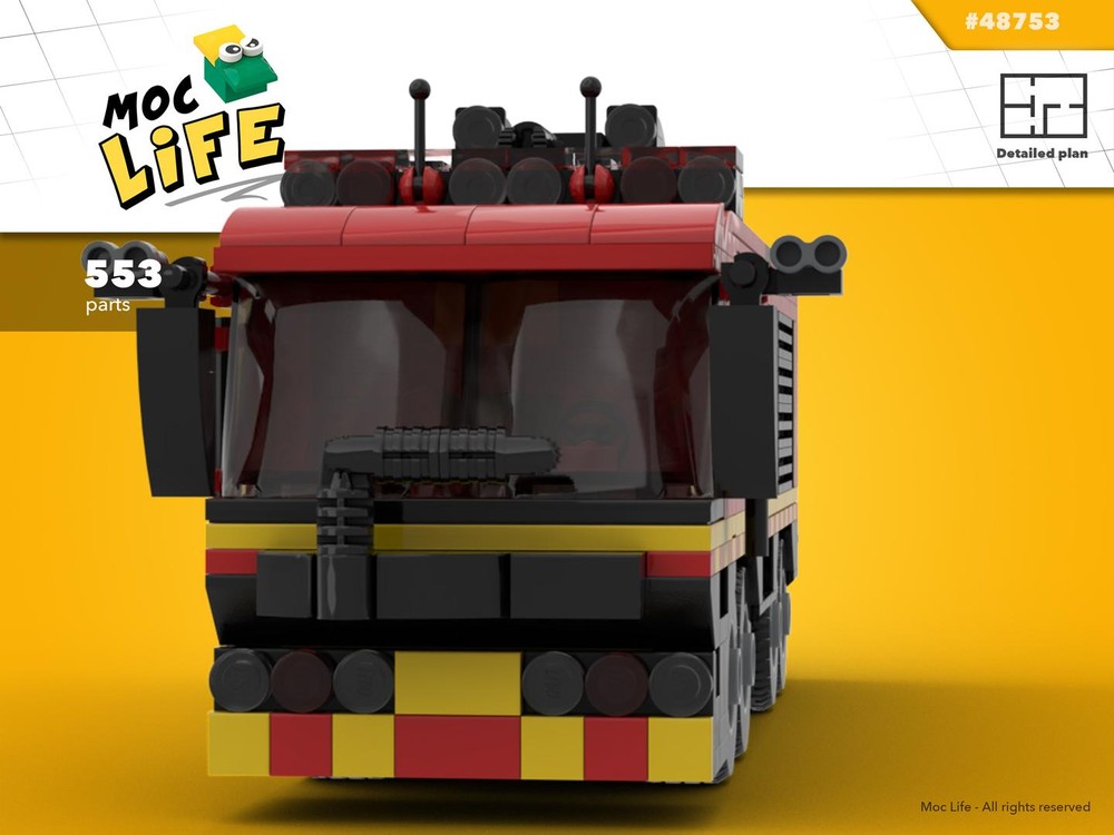 Lego Airport fire engine 8 wheels
