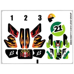 Sticker Sheet for Set 8896-1 / [No Color/Any Color]