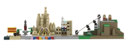 Barcelona city skyline