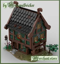 Medieval merchant store MOC