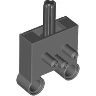Lego Pneumatic Switch with Pin Holes / Dark Bluish Gray