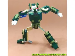 Transformers two-headed dragon using LEGO Creator set 31121: Crocodile