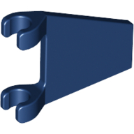 Lego Flag 2 x 2 Trapezoid with Flat Area between Clips / Dark Blue
