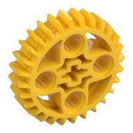 Lego Technic Gear 28 Tooth Double Bevel / Yellow