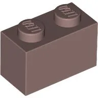 Brick 1 x 2 / Sand Red