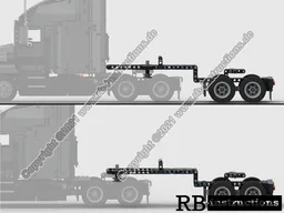 adjustable dolly for 42078 Mack Anthem and other trucks (verstellbarer Dolly)
