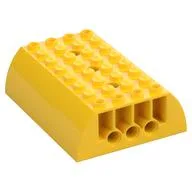 Brick Curved 8 x 6 x 2 Double / Yellow