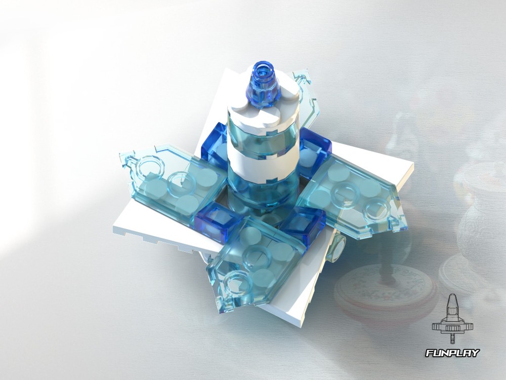 Lego Spinning Top #05 Blue Crystal