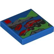 Tile 2 x 2 with LEGO Set Box Print