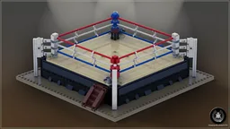 Boxing Ring For Minifigures