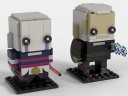 Asajj Ventress and Count Dooku Brickheadz Twopack