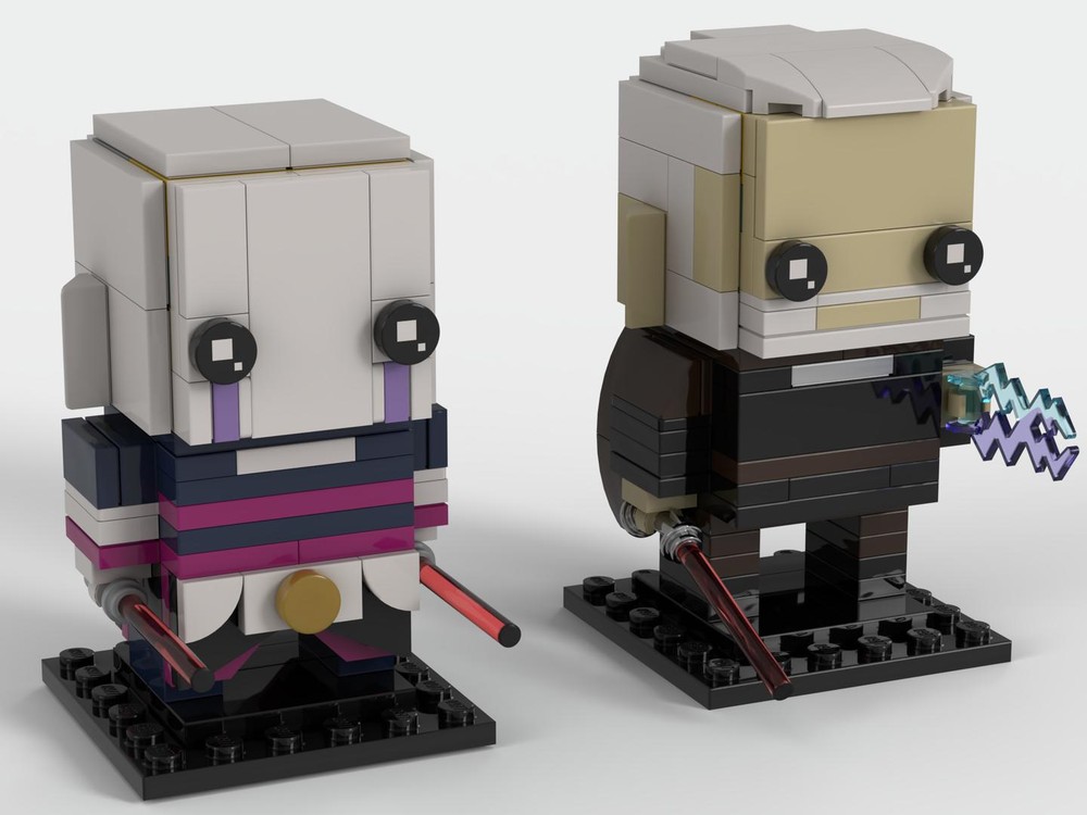 Lego Asajj Ventress and Count Dooku Brickheadz Twopack