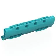 Technic Panel Curved 11 x 3 with 10 Pin Holes through Panel Surface / Medium Azure