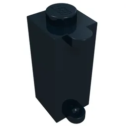 Brick Special 1 x 1 x 2 with Shutter Holder / Black