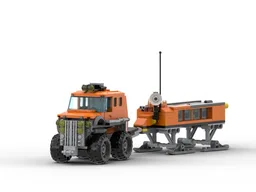 Light Duty Truck with Sled Trailer