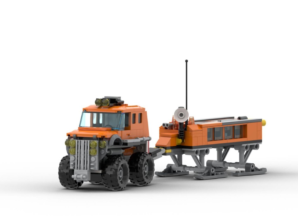 Lego Light Duty Truck with Sled Trailer