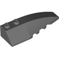 Lego Brick Wedged, Curved 6 x 2 Right, Smooth Inner Walls